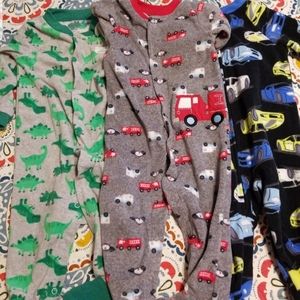 Baby boy fleece sleepers 6-9m